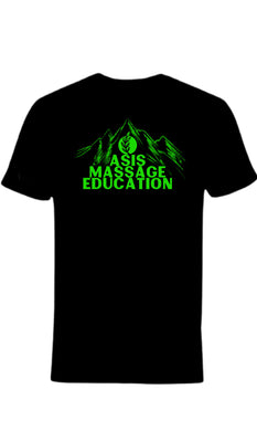 ASIS GREEN MOUNTAIN BLACK T SHIRT