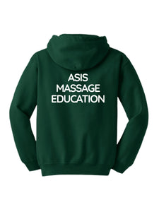 ASIS ZIP Up Hooded Sweatshirt Green